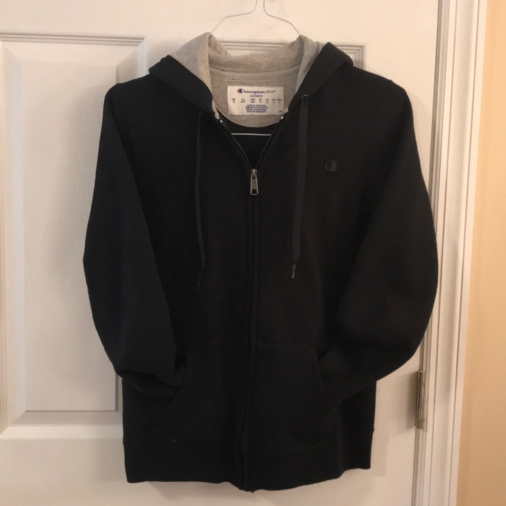 Black Zip-up Champion Sweater